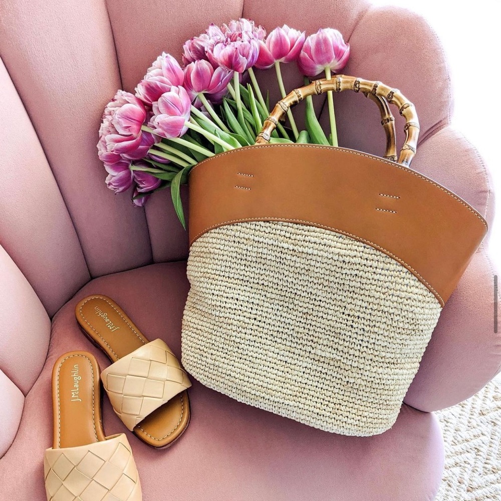 J. McLaughlin Wicker Elpis bag